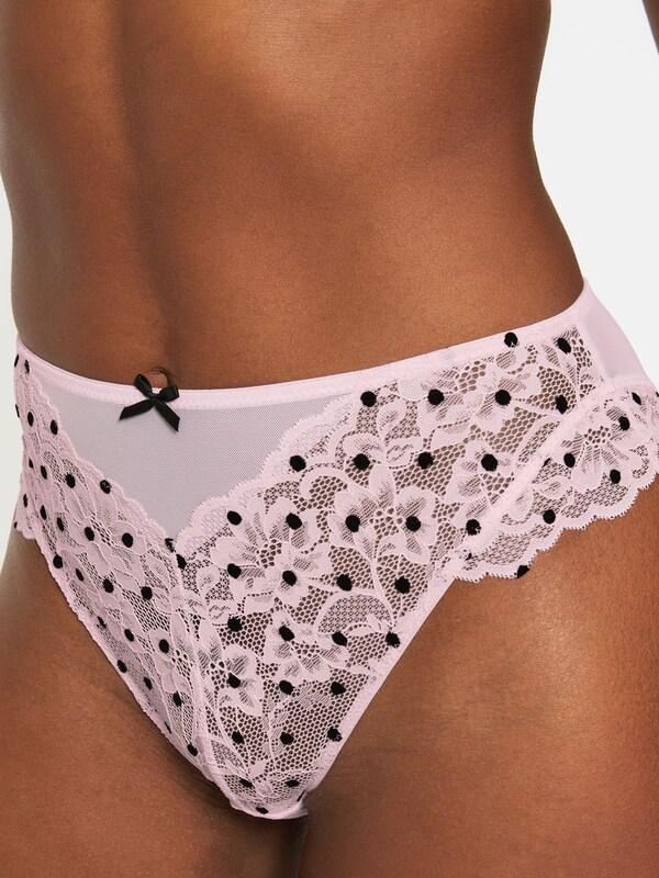 Seraphine Ann Summers Pink High Waist Sexy Lace Knickers