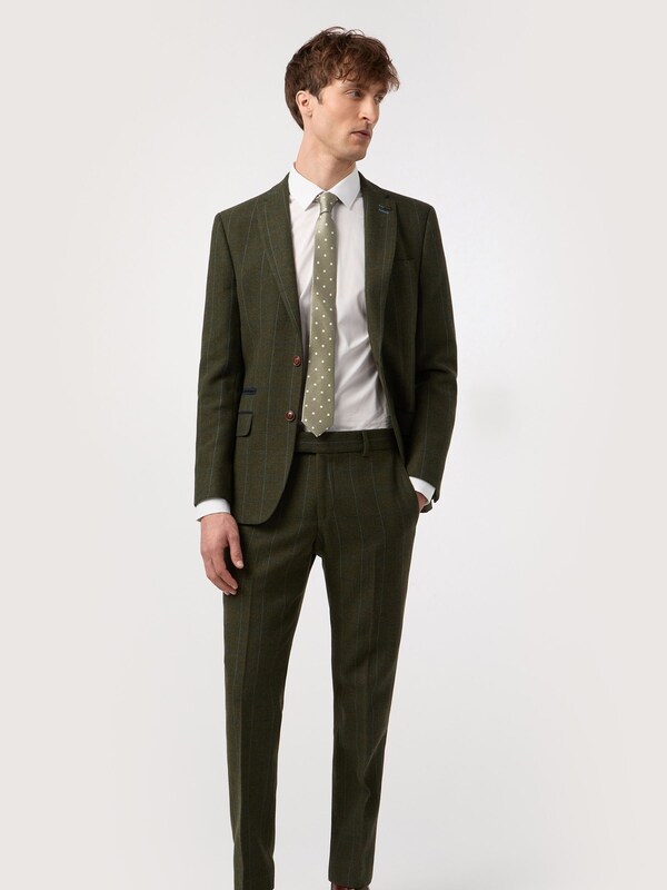 Seraphine Antique Rogue Green And Blue Hooper Check Jacket