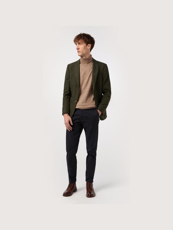 Seraphine Antique Rogue Green And Blue Hooper Check Jacket