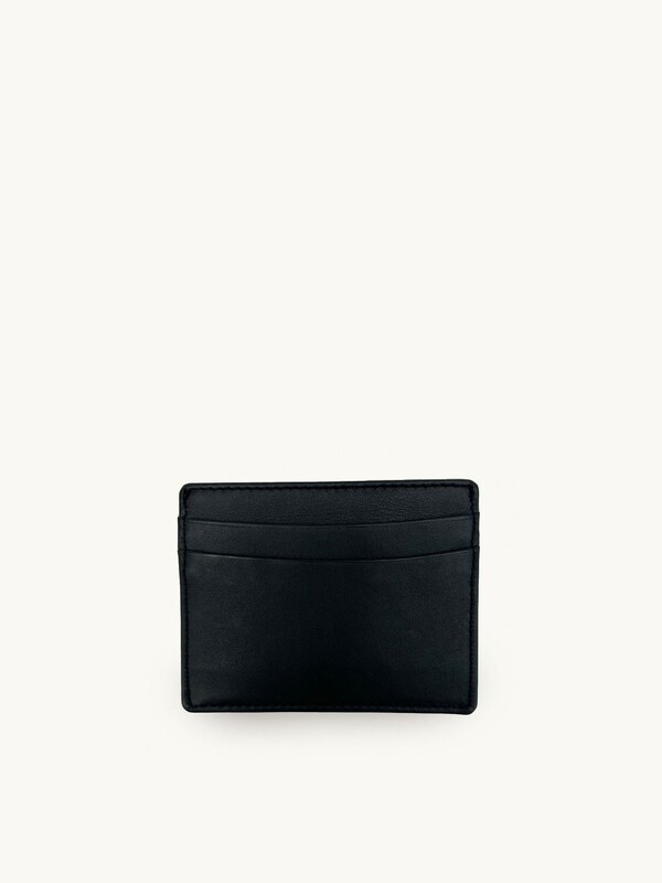 Seraphine Apatchy Black Leather AirTag And Cardholder Gift Set