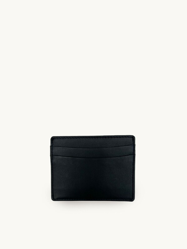 Seraphine Apatchy Black Leather Loop Keyring And Cardholder Gift Set