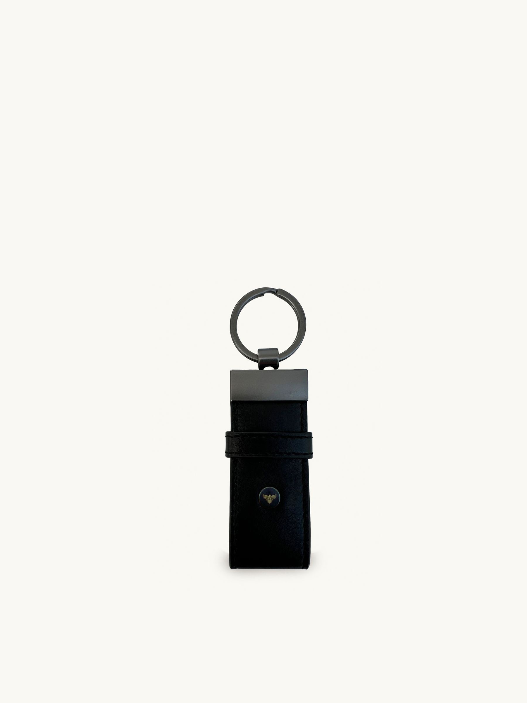 seraphine Apatchy Black Leather Loop Keyring and Cardholder Gift Set