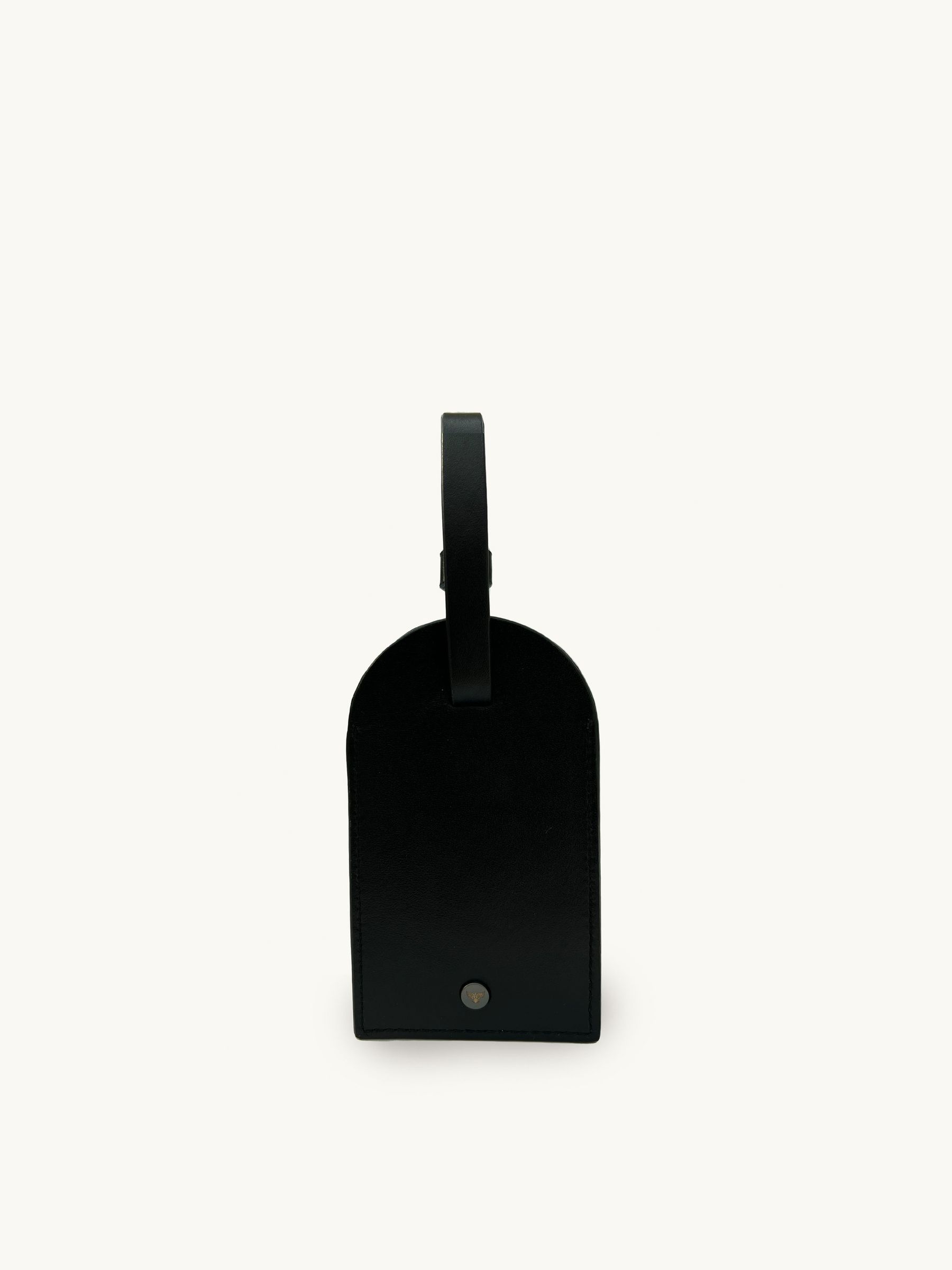 seraphine Apatchy Black Leather Luggage Tag and Air Tag Gift Set