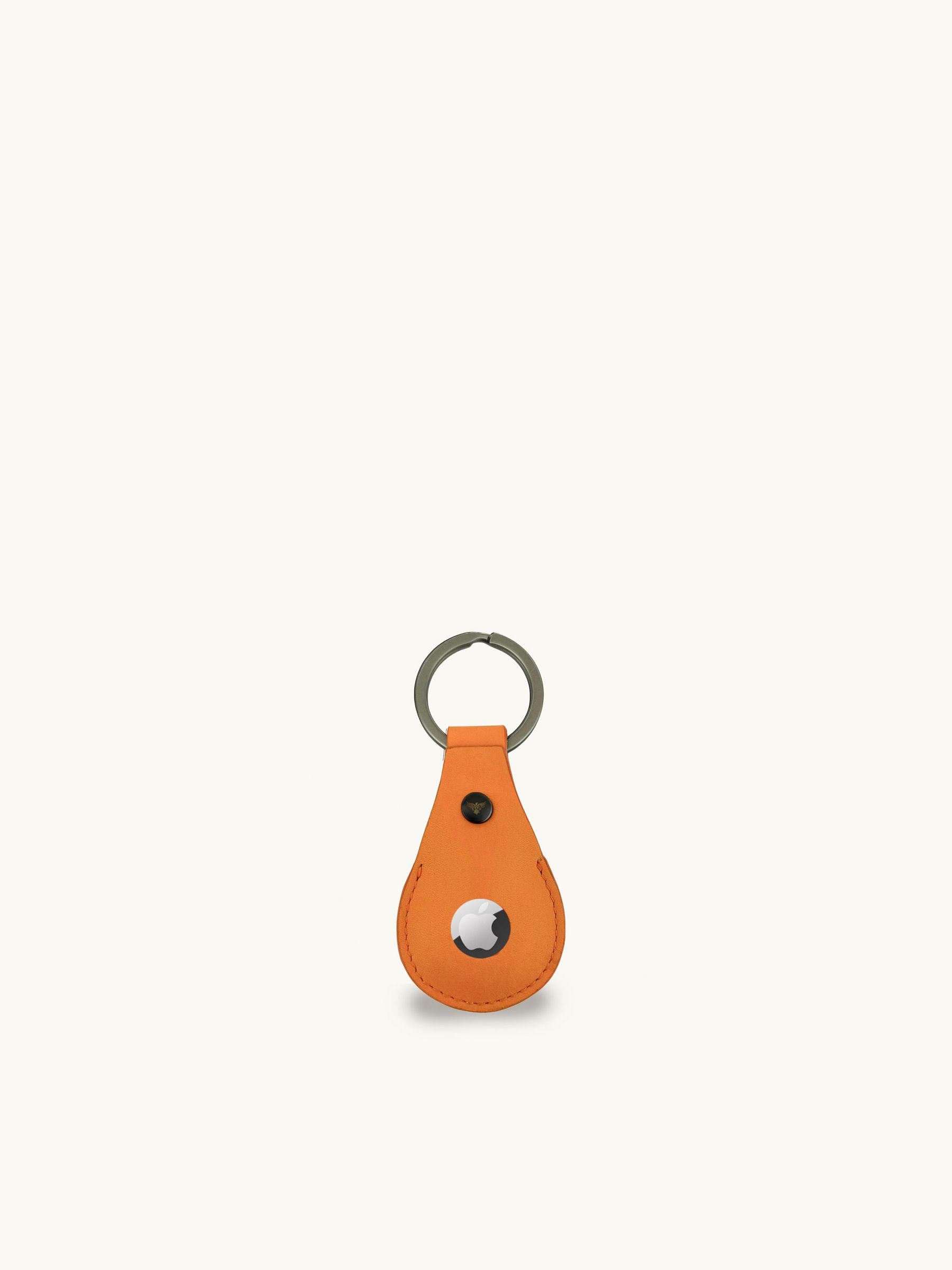 seraphine Apatchy Orange Leather Luggage Tag and Air Tag Gift Set