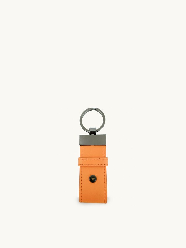 Seraphine Apatchy Orange Leather Luggage Tag And Loop Keyring Gift Set