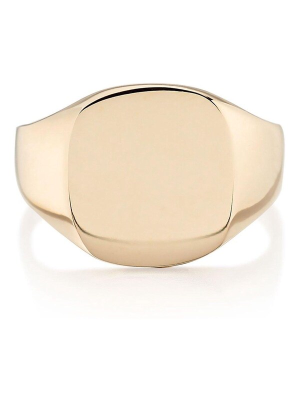 Seraphine Beaverbrooks Gold 9ct Gold Cushion Signet Ring