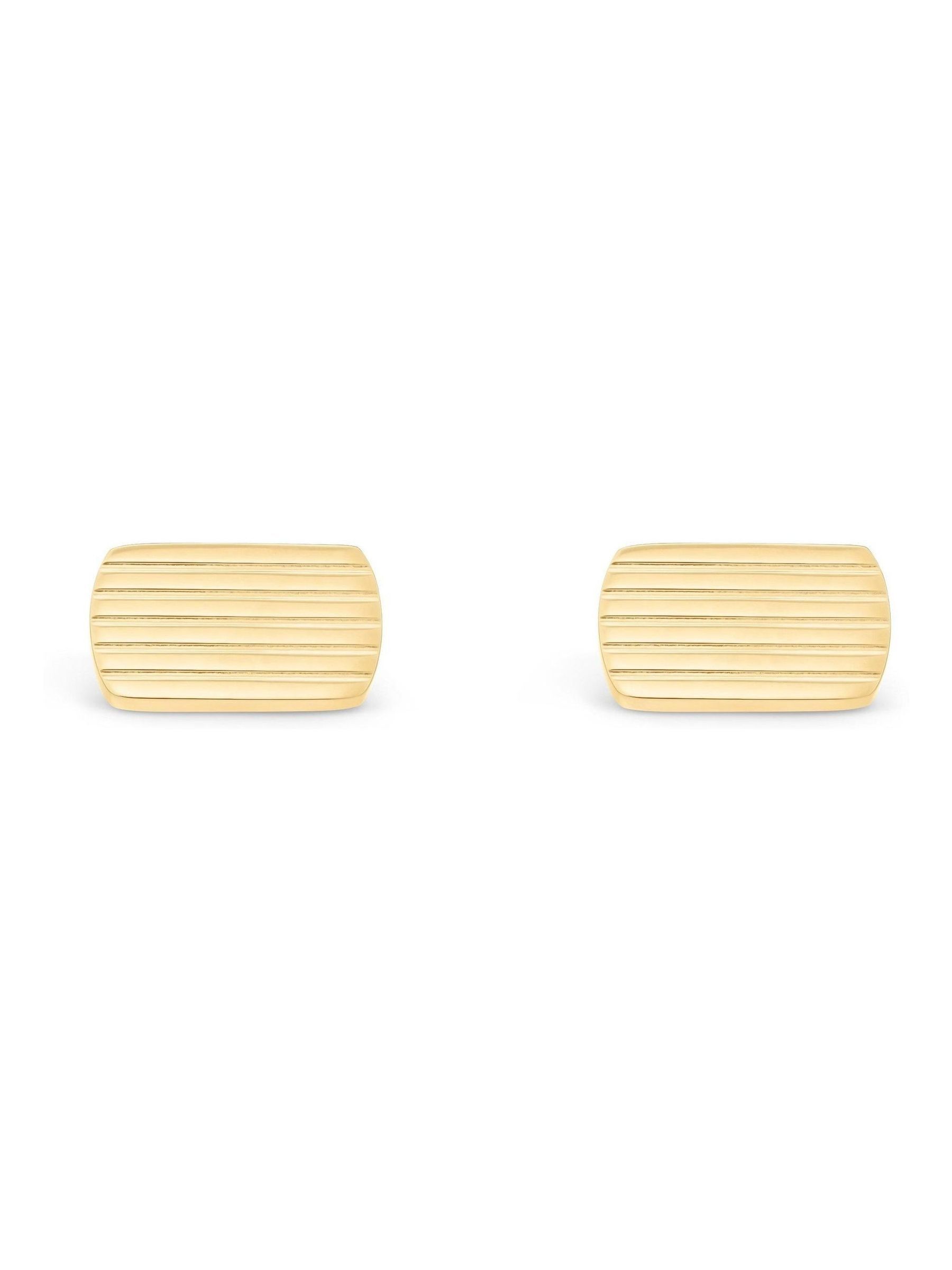 seraphine Beaverbrooks Gold Stainless Steel Cufflinks