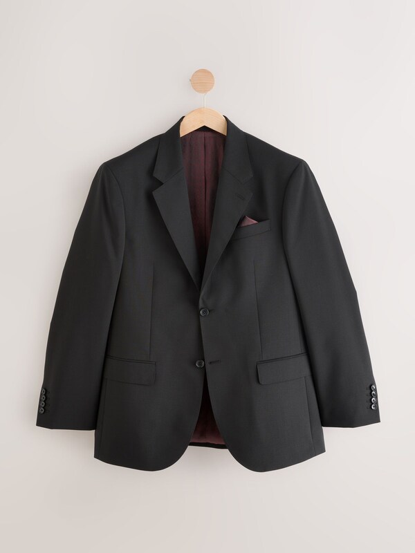 Seraphine Black Regular Fit Signature Nova Fides 100% Italian Wool Suit Jacket