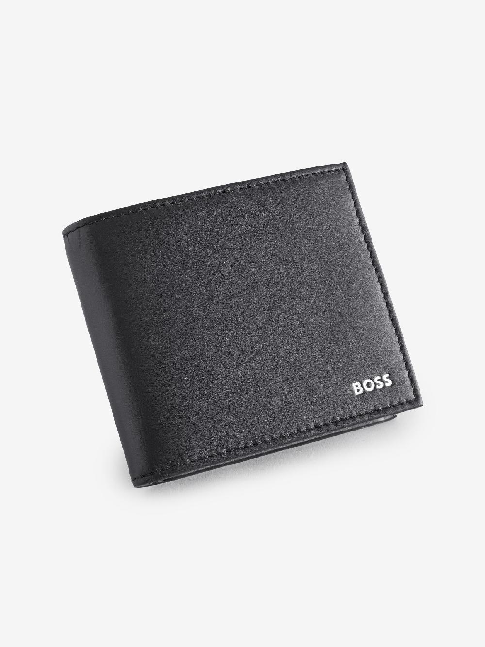 seraphine BOSS Black Randy Signature Logo Billfold Wallet