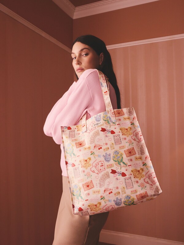 Seraphine Cath Kidston Cream Valentines Print Large Book Bag