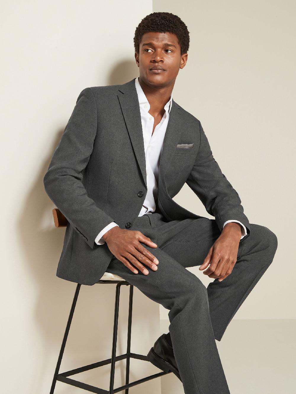 seraphine Charcoal Grey Regular Fit Essential Suit Jacket