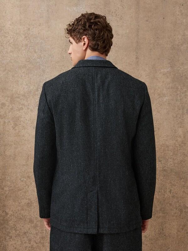Seraphine Charcoal Grey Relaxed Fit Wool Blend Suit Jacket