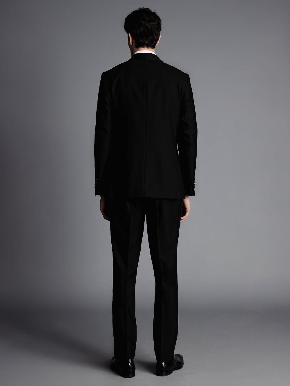 seraphine Charles Tyrwhitt Black Slim Fit Shawl Lapel Dinner Suit: Jacket