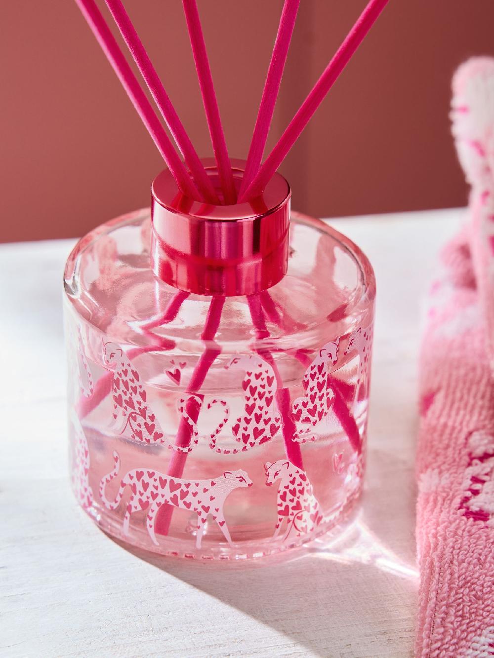 seraphine Dark Orchid & Patchouli Pink Animal Print Leopard 70ml Diffuser