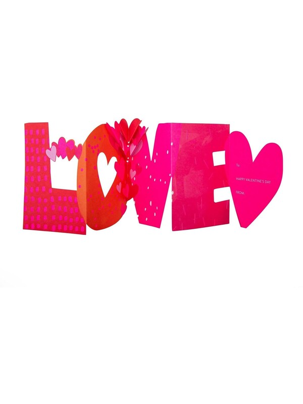 Seraphine Hallmark Red Pop Up 'Love' Banner Valentines Card