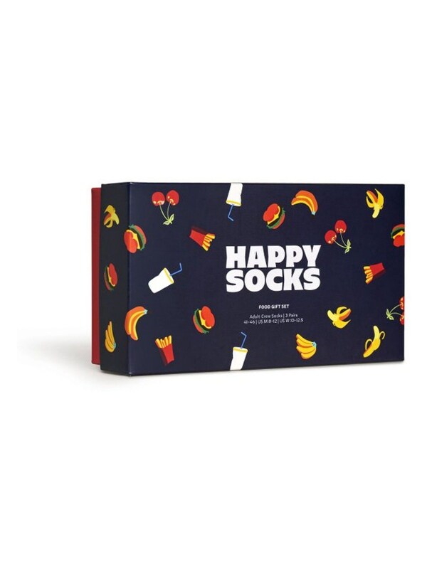 Seraphine Happy Socks Blue Happy Socks 3-Pack Food Socks Gift Set