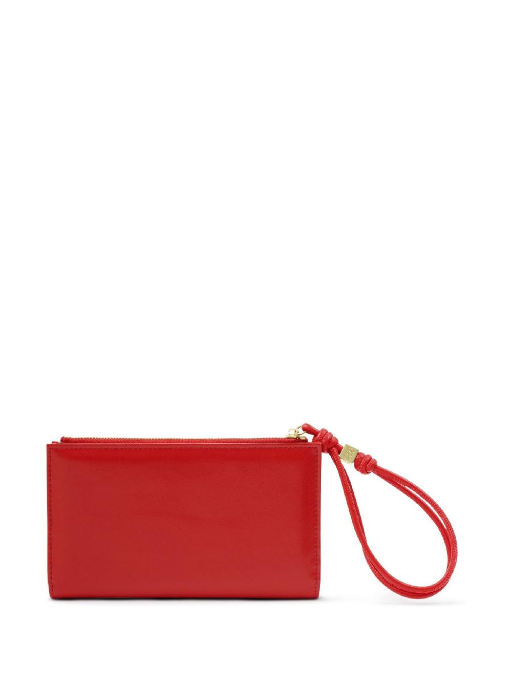 seraphine Katie Loxton Red Large Arden Braided Wristlet Purse