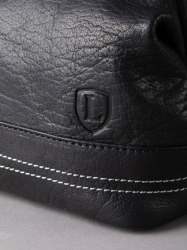 Seraphine Lakeland Leather Black Keswick Leather Wash Bag