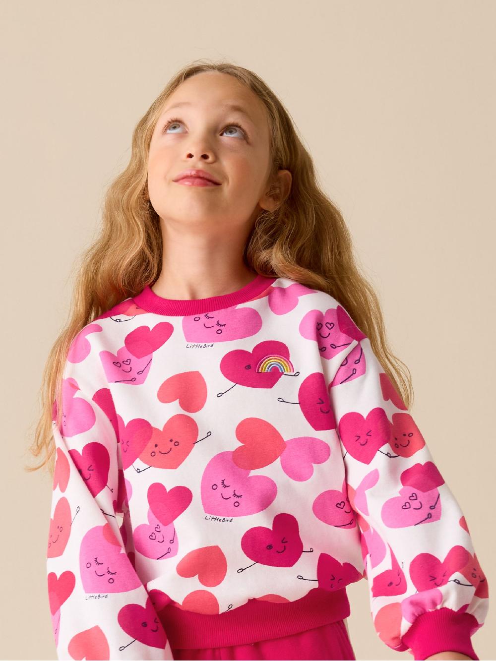 seraphine Little Bird by Jools Oliver Red/Pink Sweater and Joggers Set 2 Piece