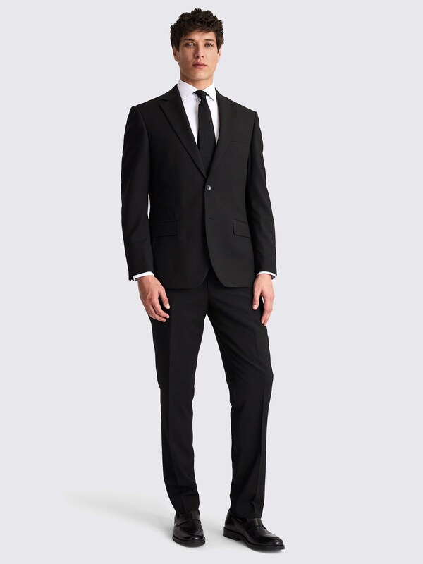 Seraphine MOSS Black Regular Fit Stretch Suit Jacket