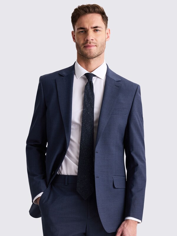 Seraphine MOSS Blue Tailored Fit Fit Performance Suit Jacket