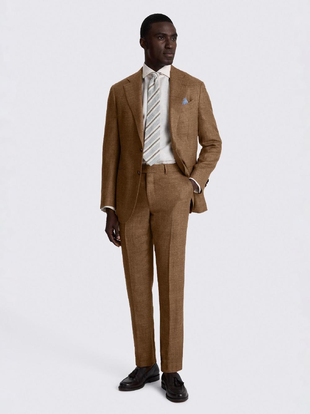 Seraphine MOSS Copper Tailored Fit Italian Suit Jacket