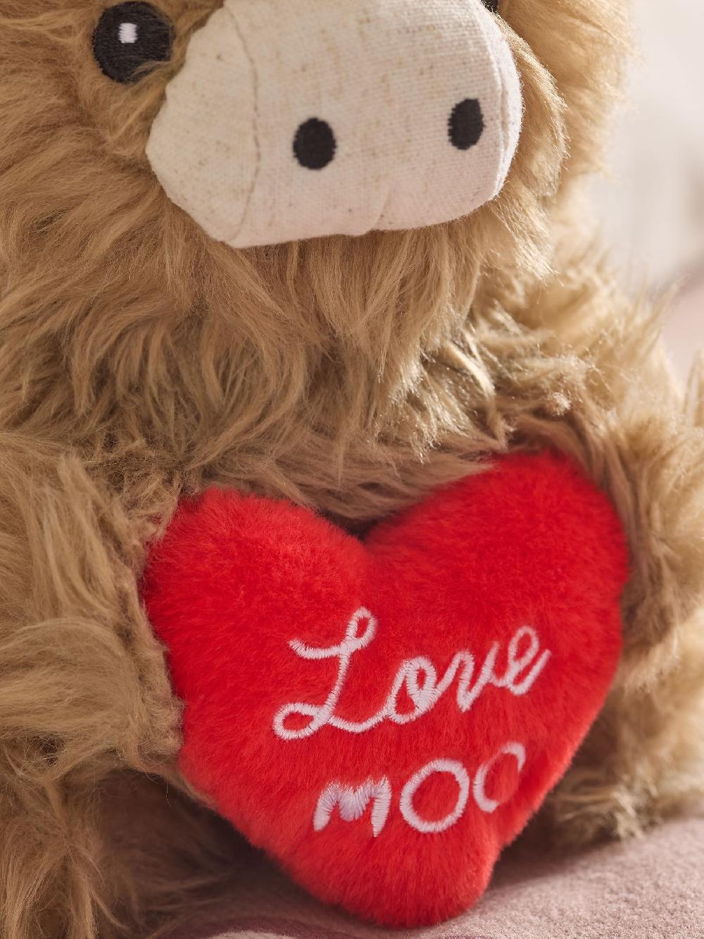 seraphine Natural Valentine's Hamish The Highland Cow Plush Toy
