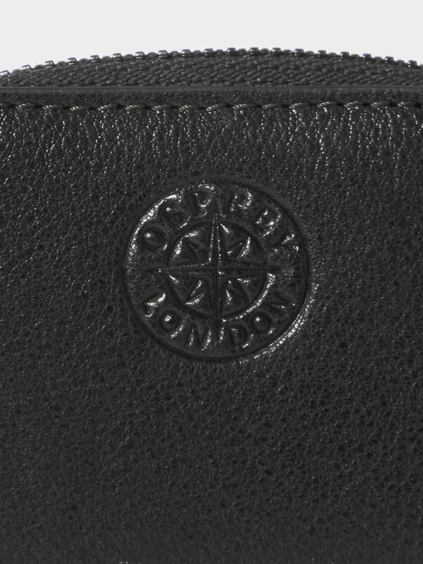 Seraphine Osprey London Black The Compass Leather Earpod Case