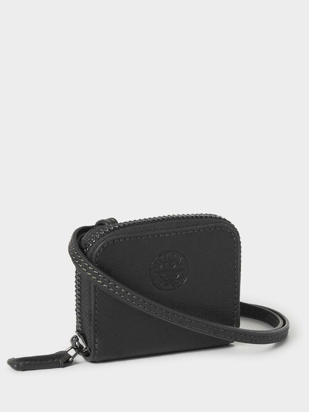 seraphine Osprey London Black The Compass Leather Earpod Case