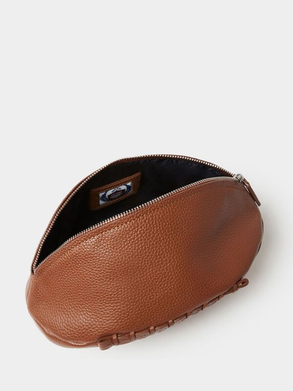 Seraphine Osprey London Brown The Rugger Leather Washbag