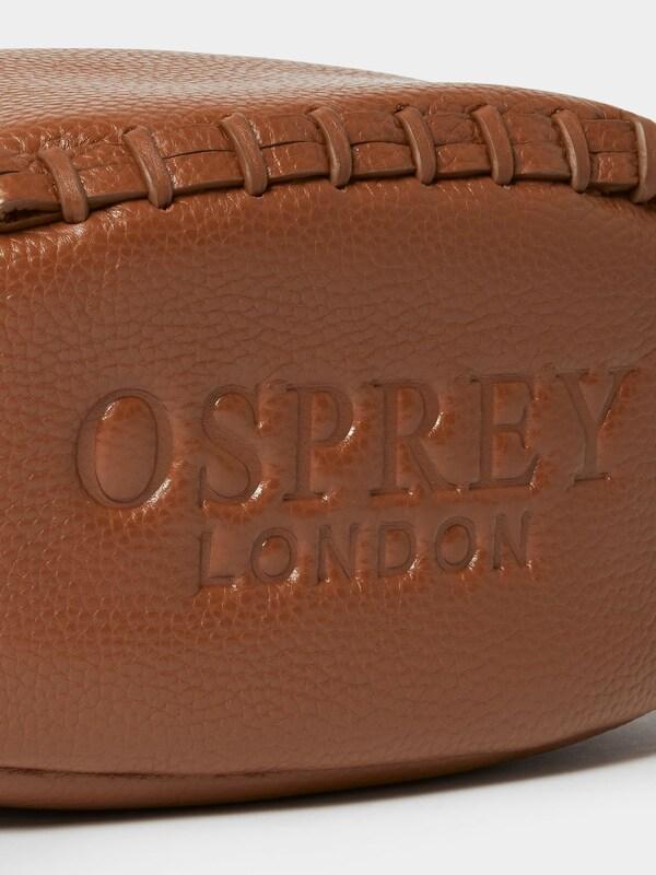 Seraphine Osprey London Brown The Rugger Leather Washbag
