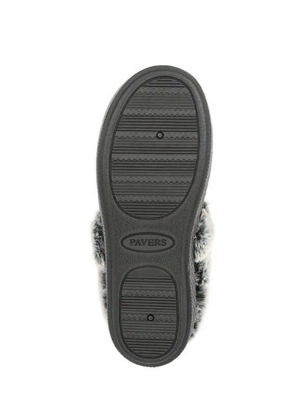 Seraphine Pavers Black Warm Lined Memory Foam Slippers