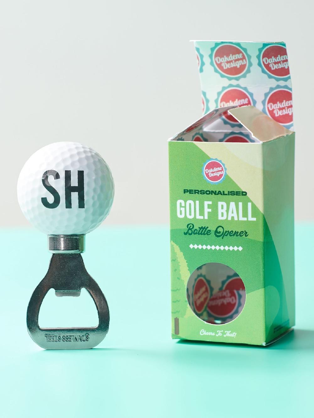 seraphine Personalised Golf Ball Bottle Opener by Oakdene