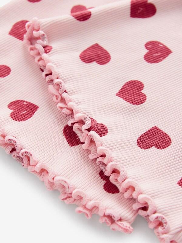 Seraphine Pink Heart 1 Pack Rib Flare Leggings (3-16yrs)