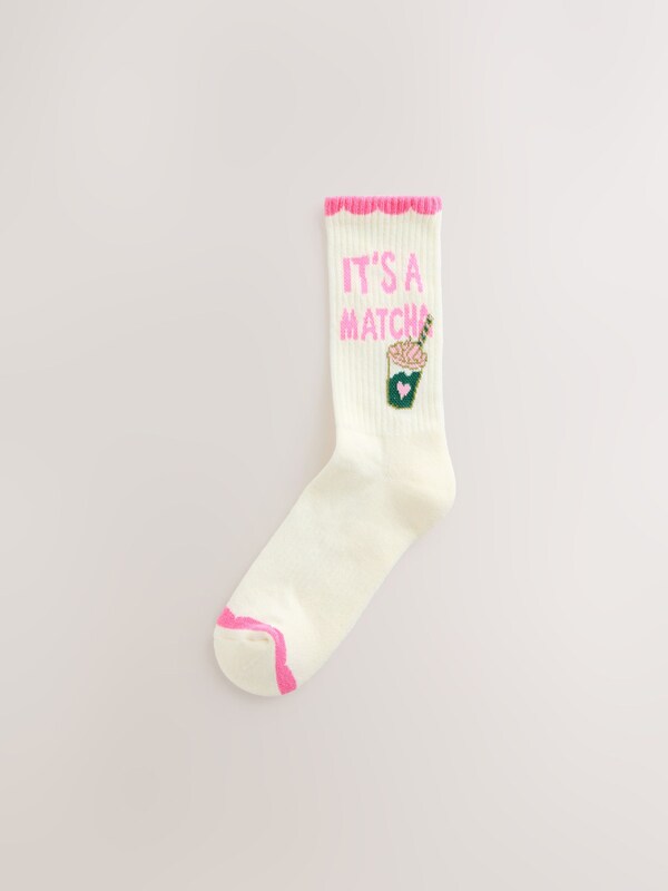 Seraphine Pink Matcha Cushion Sole Sports Ankle Socks 3 Pack