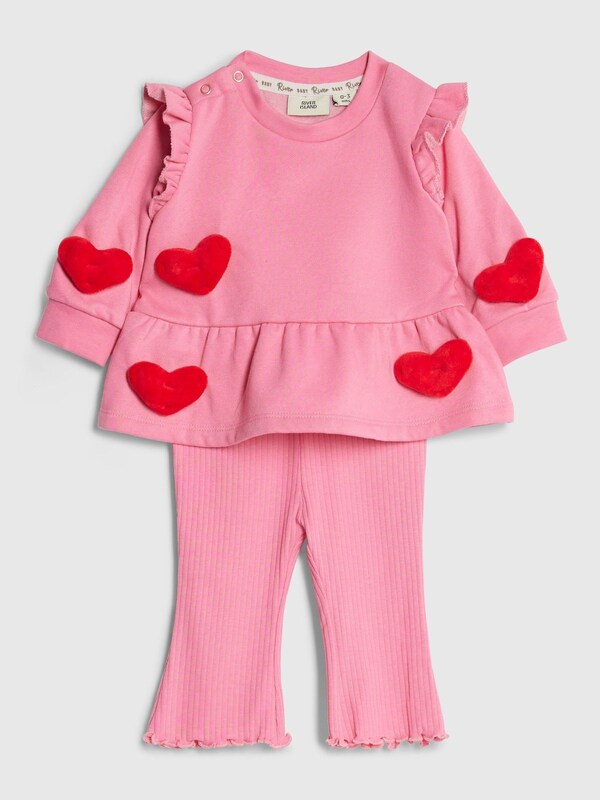 Seraphine River Island Pink 3D Heart Sweat & Leggings Set