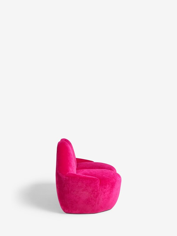 Seraphine Rockett St George Luxe Needlecord Velvet Harrys Pink Luscious Lips Small 2 Seater Sofa