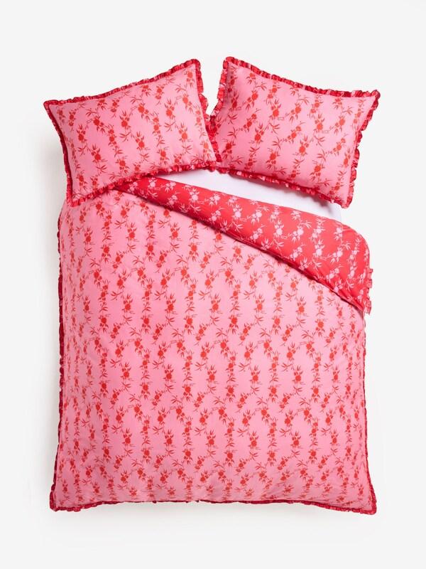 Seraphine Rockett St George Sunset Floral Frill 180 Thread Count Duvet Cover And Pillowcase Set