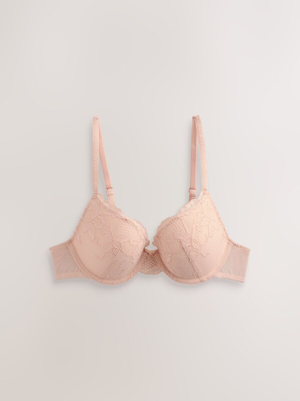 Seraphine Rose/Light Pink Push Up Plunge Lace Bras 2 Pack