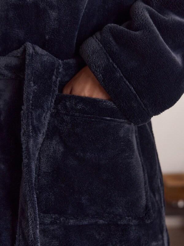 Seraphine Black Fleece Dressing Gown