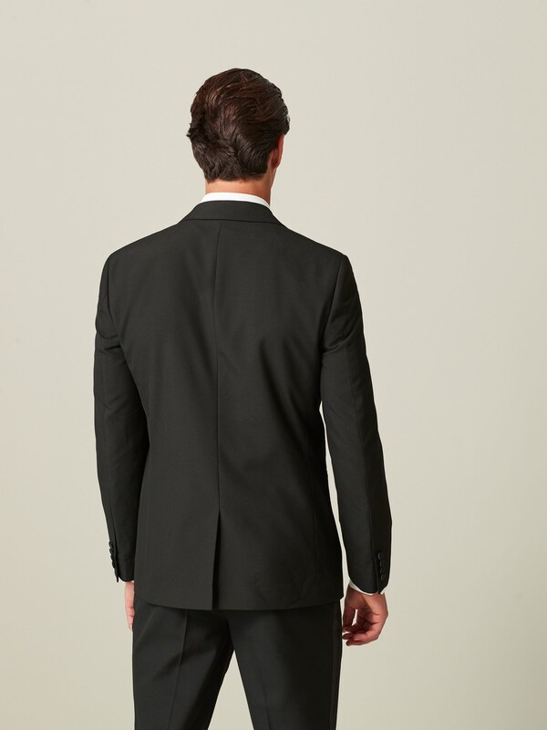 Seraphine Black Tailored Fit Tuxedo Suit Jacket