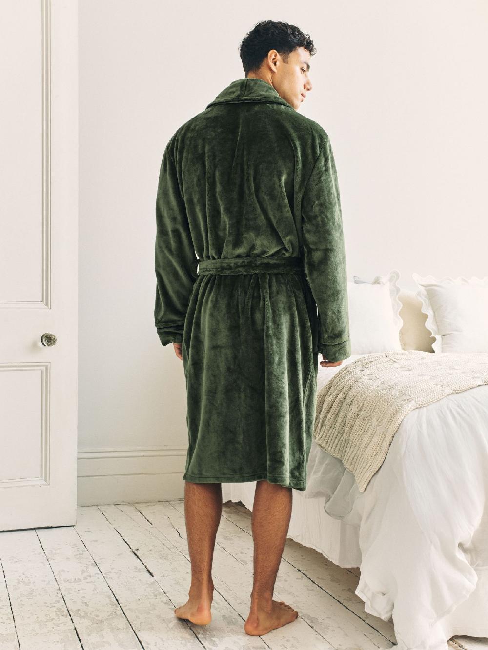 seraphine Chelsea Peers Green Fleece Dressing Gown