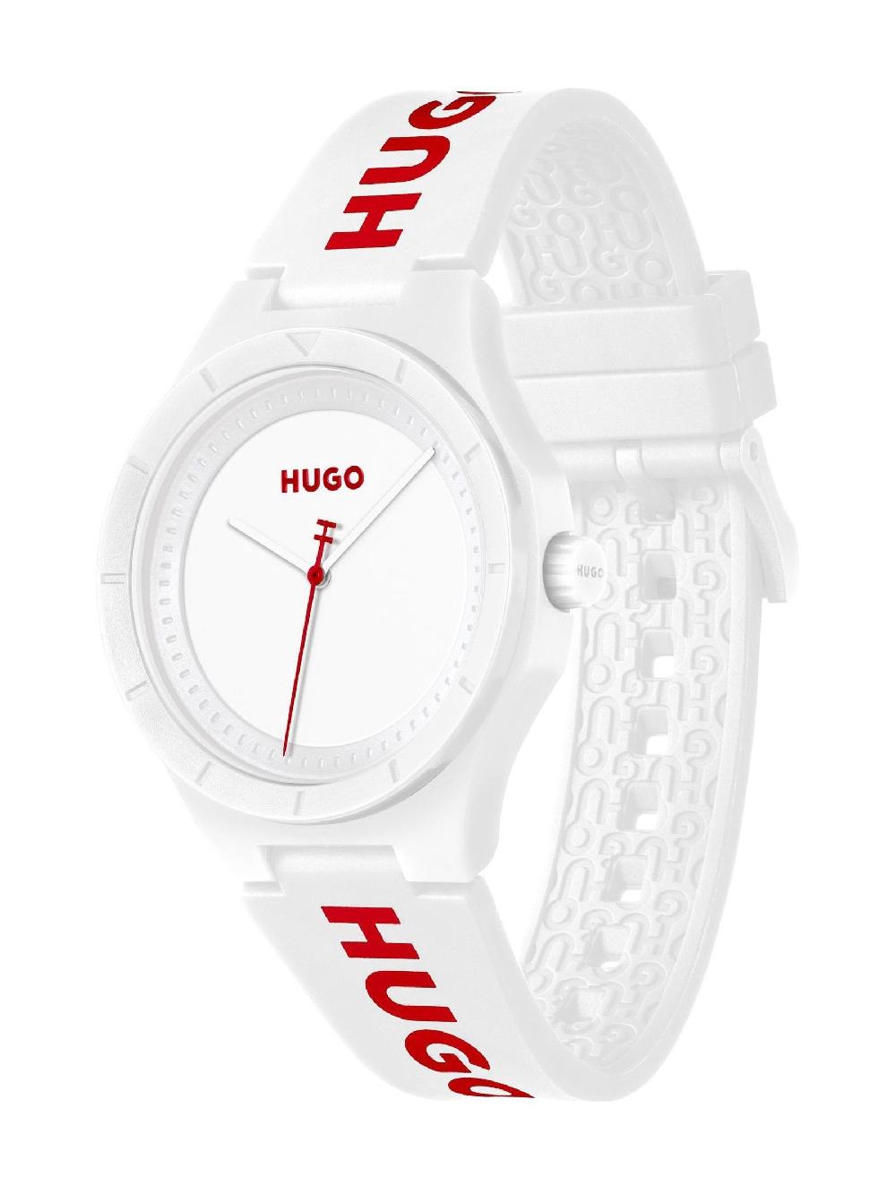 seraphine HUGO White LIT White Silicone Watch