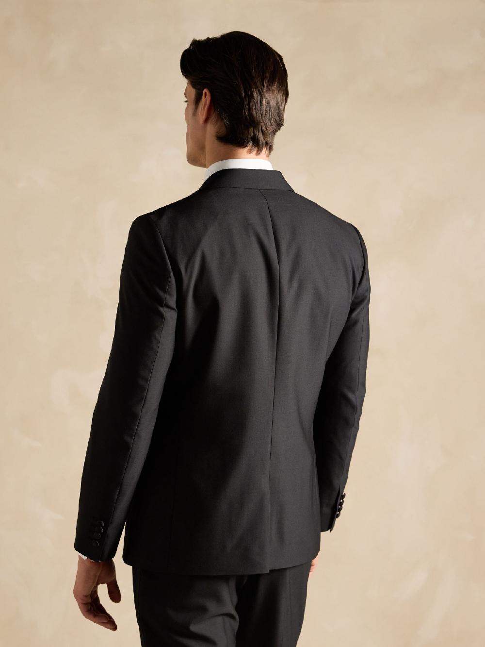 seraphine Joules Black Slim Fit Tuxedo Suit Jacket