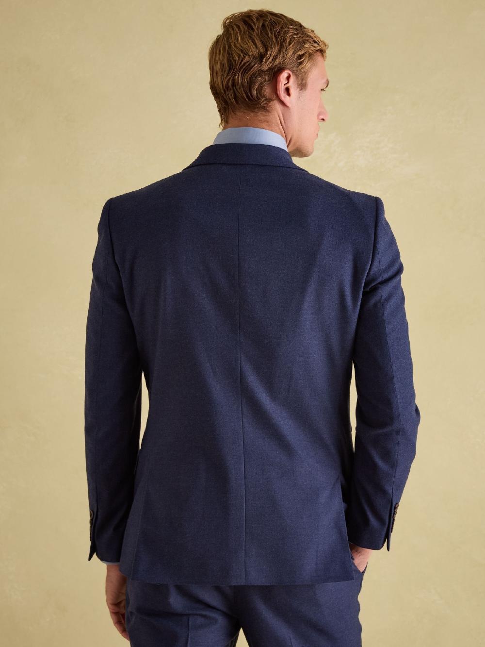 seraphine Joules Blue Slim Fit Flannel Suit Jacket