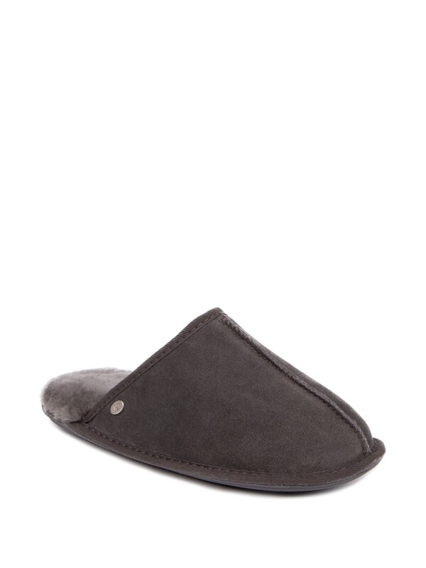 Seraphine Just Sheepskin Grey Mens Donmar Slippers