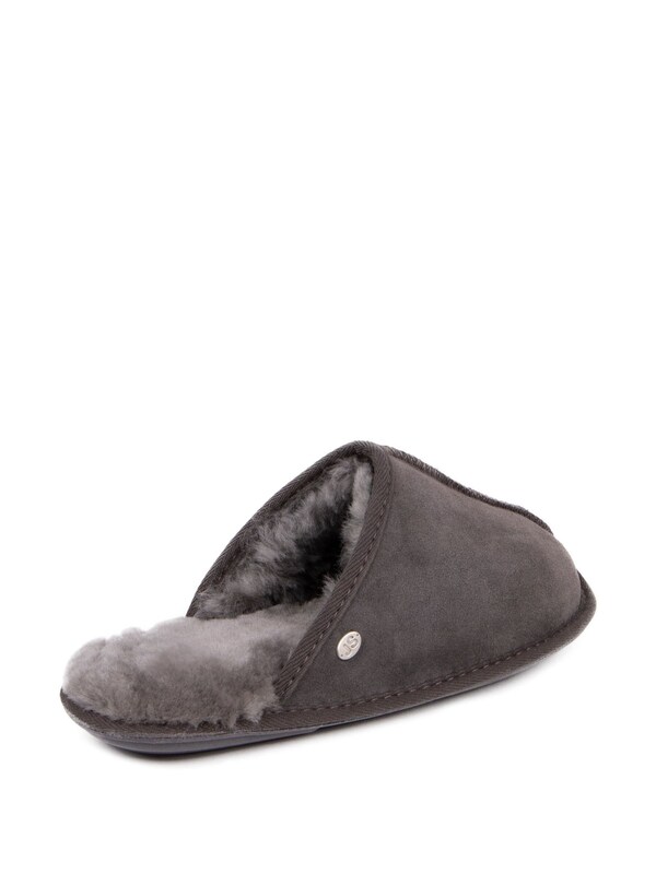 Seraphine Just Sheepskin Grey Mens Donmar Slippers