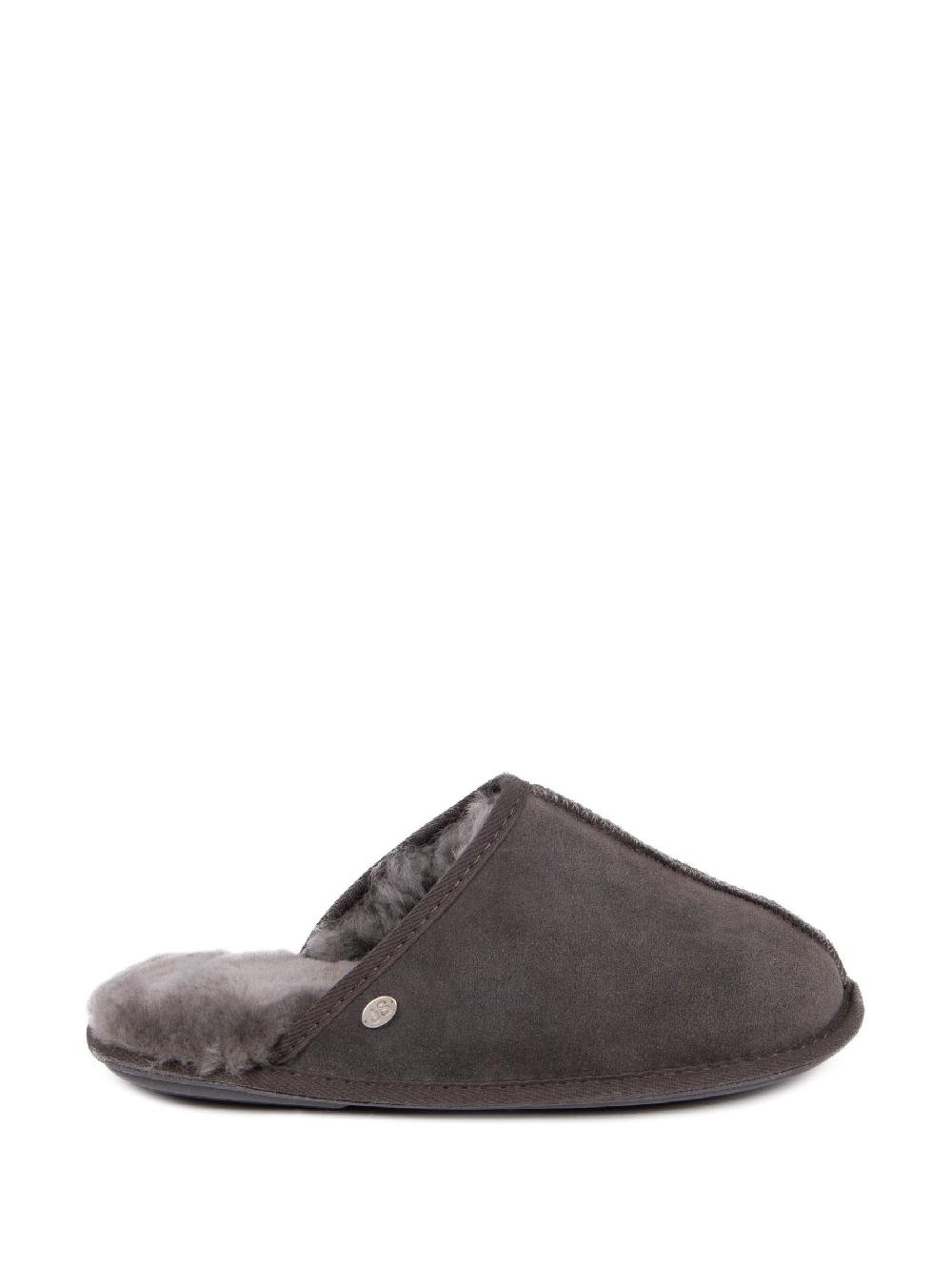 seraphine Just Sheepskin Grey Mens Donmar Slippers