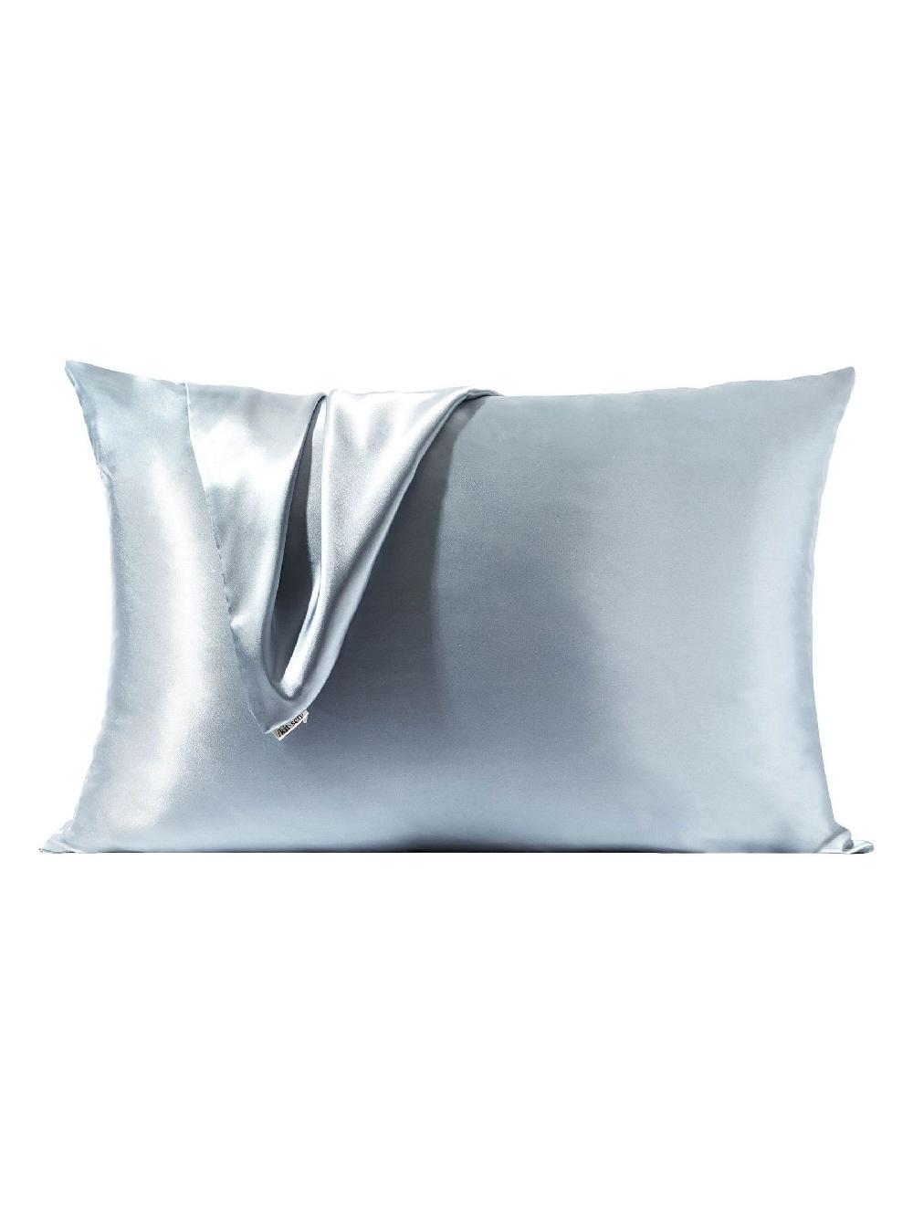 Seraphine Kitsch Hazel Blue Satin Pillowcase
