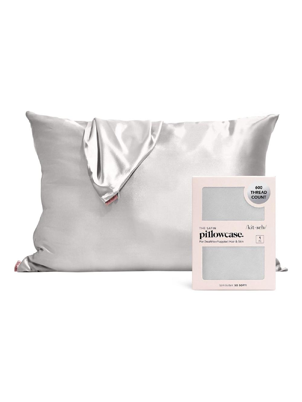 Seraphine Kitsch Silver Satin Pillowcase